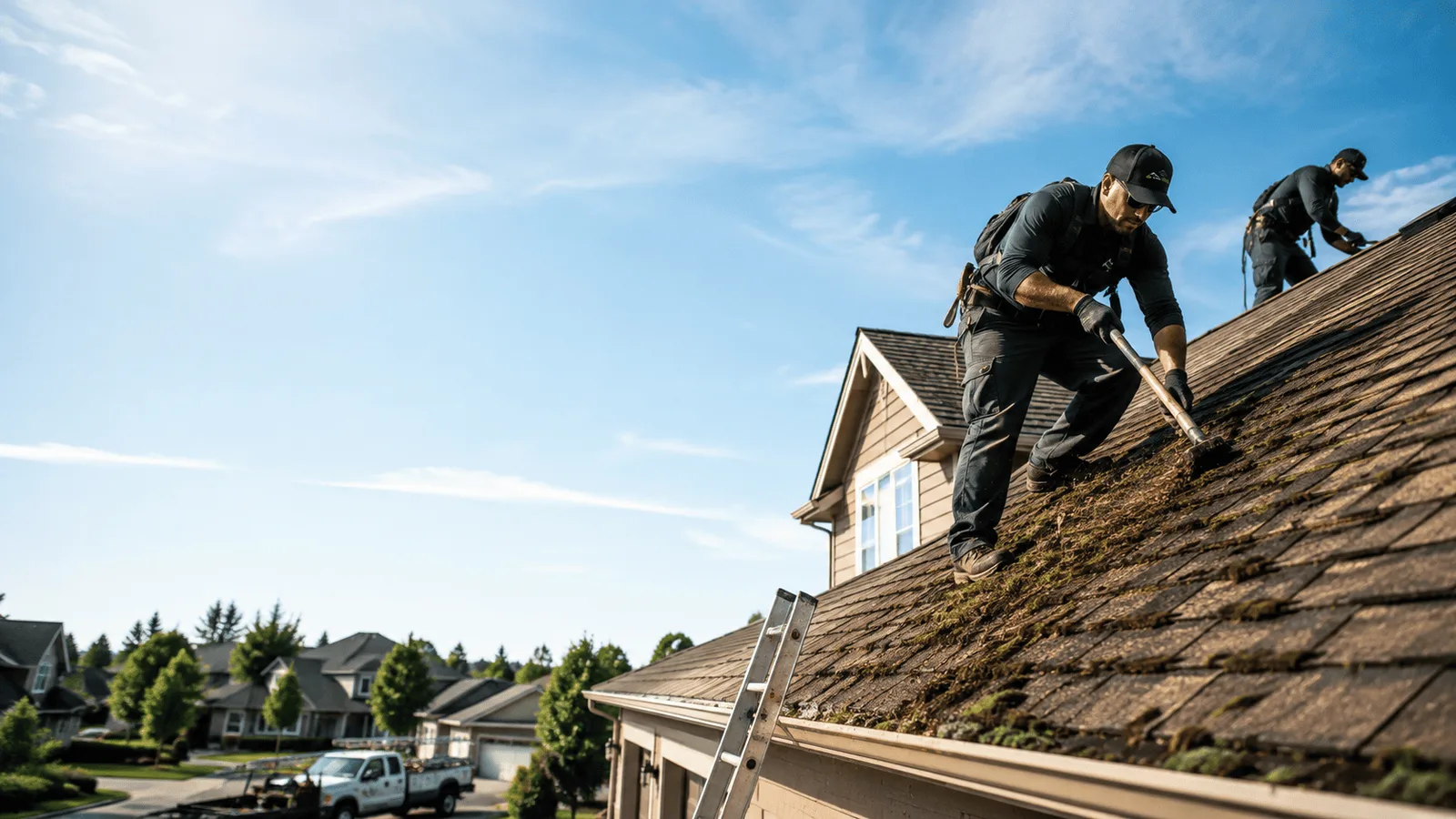 Roof Moss Removal in Akron, OH near me